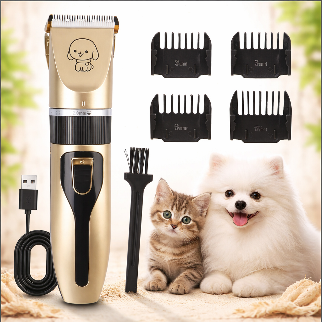 pet grooming clipper kit with attachments for dogs and cats at home